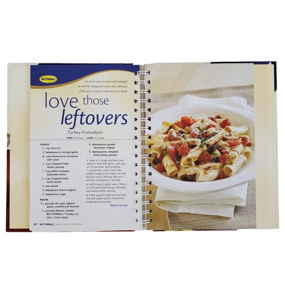 Butterball Turkey Lovers Cookbook Recipes Meals Spiral Color Pictures Hardcover - Picture 4 of 8